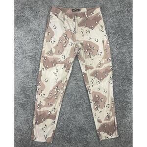 QILO x WRMFZY Driftwood Camo Pants Men Medium Zip Pocket Tactical